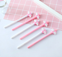 1 Pcs Pink Girl Lovely Wings Black Neutral Pen Student Office Signature Learning Supplies Kawaii School Supplies Pen for Writing 2024 - buy cheap