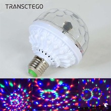 LED 6 Color Disco Bulb Colorful Six-color RGB Mini Crystal Magic Ball Rotating Stage Dj Light  Moving Head Christmas Decoration 2024 - buy cheap