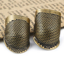 Metal DIY Sewing Accessories Needle Finger Protector Knitting Thimble Ring Hand Embroidery Works Tools Sewing Thimbles 2024 - buy cheap