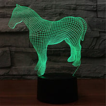 Pony Style Fashion Creative Nightlight 3d Decorative Table Lamp For Bedroom Christmas Gift Children's Toys Desk Lamp 2024 - buy cheap