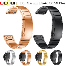 Stainless Steel Quick release Replacement Easy Fit Band Strap For Garmin Fenix 5X GPS Fenix 3 3 HR Smart Watch Straps Wristband 2024 - buy cheap