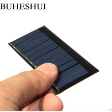 BUHESHUI, 10 Uds., cargador de Panel Solar policristalino para batería de 3,7 v, Kits de estudio de luz, juguete, epoxi de 75x35 MM 2024 - compra barato