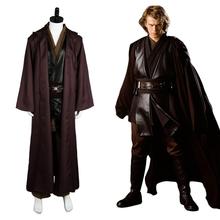 Star Cosplay Anakin Skywalker Costume Brown Jedi Cosplay Costume Outfit Robe Halloween Party Costume 2024 - buy cheap