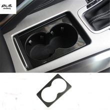 1pc Car sticker stainless steel carbon fiber grain front glass cup decoration cover for 2016 2017 2018 Geely Atlas 2024 - buy cheap