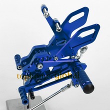 For KAWASAKI ZX10R 2004 2005  Blue CNC Rearsets Foot Pegs Rear Set ZX-10R Footpeg Motorcycle Parts 2024 - buy cheap