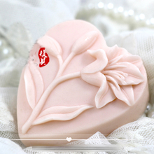 Silicone Molds Silicone Soap Mold DIY Handmade Soap Moulds Heart Shape Soaps Making Mould Aroma Stone Przy Lily Flower 001 2024 - buy cheap