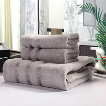 3pcs/set Bamboo Fiber Bath Towel Set for Adults Solid Face Hand Bath Towels Home Hotel Shower Towels Bathroom toalhas de banho 2024 - buy cheap