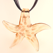 Красная змея муранского стекла шампанского Морская звезда кулон ожерелья 2024 - купить недорого