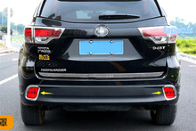 Kit de ajuste Exterior Lapetus para Toyota Highlander KLUGER 2014 - 2019 cromo luces antiniebla traseras decoración moldura de cubierta de Marco 2024 - compra barato