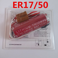 2PCS Brand new original ER17/50 3.6V lithium battery PLC industrial lithium battery with small white plug 2024 - buy cheap