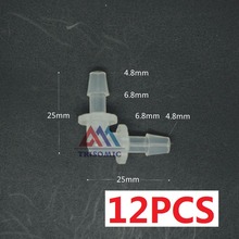 12 peças 4.8mm cotovelo equant conector igual tubo marceneiro material pp plástico montagem tanque de peixes companhia aérea aquário 2024 - compre barato