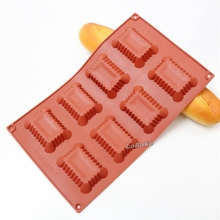 New arrivals 8 cavities fluted rectangle cube shape silicone cake mold cookie biscuit sweet moldes moule a gateau baking tools 2024 - buy cheap