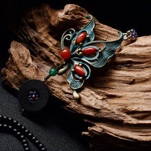 fashion vintage cloisonne necklace women wood jewelry,New ethnic necklace nature wood sweater necklace 2024 - buy cheap