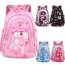 Mochila casual para crianças, mochila escolar simples de nylon para crianças, com estampas florais, bolsa para escola primária, meninos e meninas 2024 - compre barato