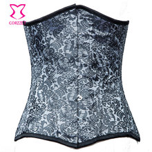 Corzzet Hot Shapers Steel Boned Waist Slimming Corset Underbust Gothic Corsets and Bustiers Plus Size Waist Trainer Sexy Korset 2024 - buy cheap
