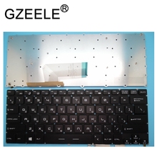 Gzeele novo ru teclado retroiluminado para msi gs43 gs40 gs43vr teclado backlight branco russo 2024 - compre barato