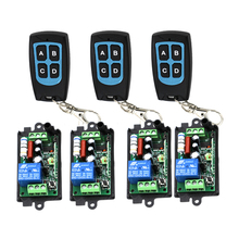 AC110V 220 V Sem Fio RF ON/OFF Switch Controle Remoto 4 Receiver & 3 Transmissor 315 MHZ/433 Mhz SKU: 5146 AC110V 220 V Sem Fio RF ON/OFF Switch Controle Remoto 4 Receiver & 3 Transmissor 315 MHZ/433 Mhz SKU: 5146