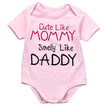 0-18M Newborn Baby Boy Girl Short Sleeve Letter Print Cotton Romper Jumpsuit Outfits Baby Clothes 2024 - buy cheap