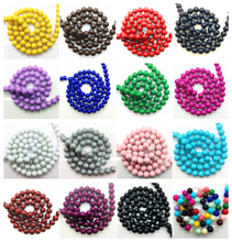 4 6 8 10mm Glass Round Loose Beads DIY Bracelet Earrings Charms Necklace Beads For Jewelry Making 2024 - buy cheap