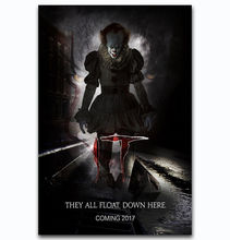 Movie It Pennywise Stephen King Hot New 2017-Silk Art Poster Wall Sticker Decoration Gift 2024 - buy cheap