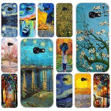 Capa de celular de silicone tpu macio, para samsung a3 2016 a5 2017 a6 plus a7 a8 2018 s6 7 8 9, com pintura a óleo do céu estrelado, 020fg 2024 - compre barato