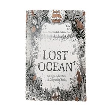 16 страниц, английское издание «lost Ocean», книжка-раскраска для детей и взрослых, снятие стресса, книга для рисования 21*14 см 2024 - купить недорого