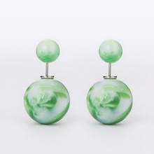 Best Selling Double Side  Pearl Stud Earrings Big wholesale best gift earrings for Women #E207 2024 - buy cheap
