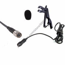 MICWL Pro Lavalier Lapel Black Condenser Mic Microphone for Audio Technica Wireless Bodypack Transmitter Hirose 4-Pin Plug 2024 - buy cheap
