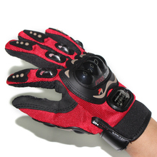 Перчатки мужские кожаные, дышащие мотоциклетные перчатки с закрытыми пальцами, из сетчатой ткани, для спорта на открытом воздухе 2024 - купить недорого