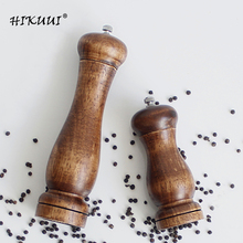 2 pc 5" or 8" Pepper Mill Set Wood Pepper Spice Mill Grinder Handheld Seasoning Mill Salt and Pepper Grinder Cooking Tools Set 2024 - buy cheap
