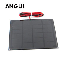 6V 3Watt with 100cm extend cable Solar Panel Polycrystalline Silicon DIY Battery Charger Module Mini Solar Cell wire toy 2024 - buy cheap