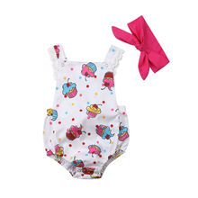 Citgeett-ropa de verano para niña recién nacida, mono con espalda descubierta, diadema, conjunto de correa, 0 a 18M 2024 - compra barato