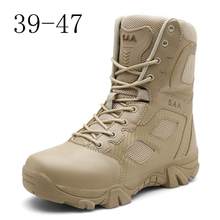 High-top Shoes Outdoor Climbing Off-road Men's Boots Wear-resistant Military Boots Men's Special Hiking Climbing Tactical Boots 2024 - buy cheap