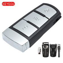 Keyecu Replacement Car Remote Key Shell Case 3 Button for VW Volkswagen Passat CC 2024 - buy cheap