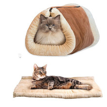 Собака дом кошка спальный мешок Кошка Туннель мягкий дом для домашних животных диваны гнездо кровать для маленьких домашних животных мешок 2024 - купить недорого