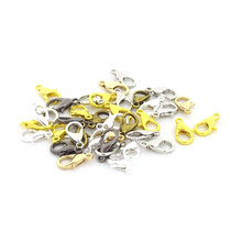 200pcs 12mm Alloy Lobster Clasp Hooks For Necklace Bracelet Chain DIY Jewelry Findings 2024 - buy cheap