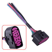 CITALL 14 Pins Black Plastic Xenon HID Headlight Plug Pigtail Connector Fit for Audi Q5 Q7 TT A4 S4 A5 A6 A8 TTRS 1J0973737 2024 - buy cheap