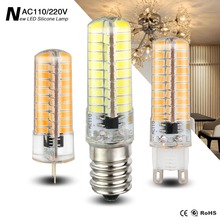 6Pcs Newest Dimmable Light AC 220V 110V LED G9 G8 G4 E17 E14 E11 E12 Lamp 5730 SMD Silicone Lights 80 Leds Energy Saving Bulb 2024 - buy cheap