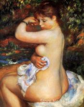 Obras de arte de Pierre Auguste Renoir Após o banho Por Renoir feitas à mão reprodução de pinturas de arte de Alta Qualidade 2024 - compre barato