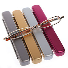 1PC Mini Portable Metal Full Frame Reading Glasses Eyeglasses +1.00 to +4.00 2024 - buy cheap