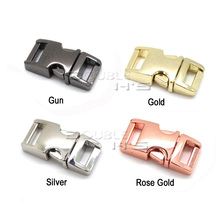 50pcs/lot 3/8"(10mm) 4 color metal paracord buckle side release buckle small dog collar clips Paracord Shackles Accessories 2024 - buy cheap