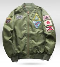 Chaqueta de vuelo de la Fuerza Aérea para hombre, chaqueta táctica militar informal de talla grande 6XL, chaquetas de piloto, Bomber 2024 - compra barato