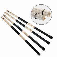 A Pair of JAZZ Drum Brushes Black Rubber Handle with White Nylon Percussion Drum Brush 2pcs/set 2024 - buy cheap