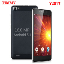 Тимми y2017 мобильного телефона 16mp камеры 5.5 дюймов экран MTK6580 4 ядра Android 5.1 Dual Sim сотовый телефон GSM/WCDMA 3 г смартфон 2024 - купить недорого