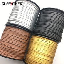 GUFEATHER 3MM 100 yards PU leather cord/jewelry accessories/jewelry findings/for the production of tassels/Etsy supplier 2024 - buy cheap