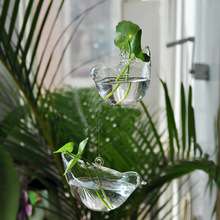 Стеклянная подвесная ваза для цветов с птицами, прозрачная Гидропоника/украшение для сада/подарок подруге 2024 - купить недорого