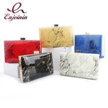 New Fashion Pu Leather Marble Pattern Women's Party Small Bag Clutch Evening Bag Shoulder Bag Mini Messenger Bag For Women Flap 2024 - buy cheap