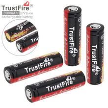 4 шт./лот TrustFire 14500 батарея 3,7 в ICR14500 900 мАч литий-ионная аккумуляторная батарея с защитной платой для светодиодного фонарика 2024 - купить недорого