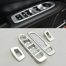 ABS Pearl Chrome Interior buttons panel Cover Trim For Jeep Compass 2017 2018 2024 - buy cheap