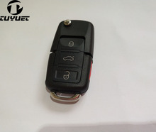 3+1 Red Panic Button Replacement Flip Folding 4 Buttons Car Key Shell For VW Golf 4 5 6 Passat B5 B6 Polo Bora Touran 2024 - buy cheap
